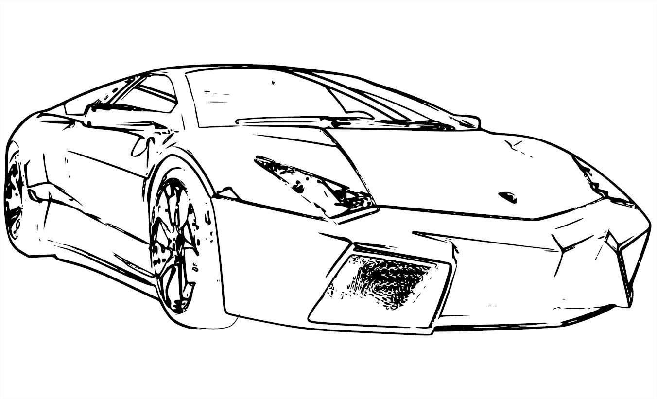 Coloriage Lamborghini Reventon