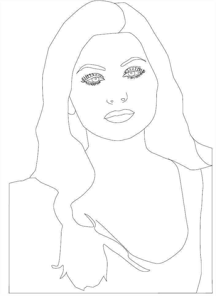 Coloriage Alyson Michalka