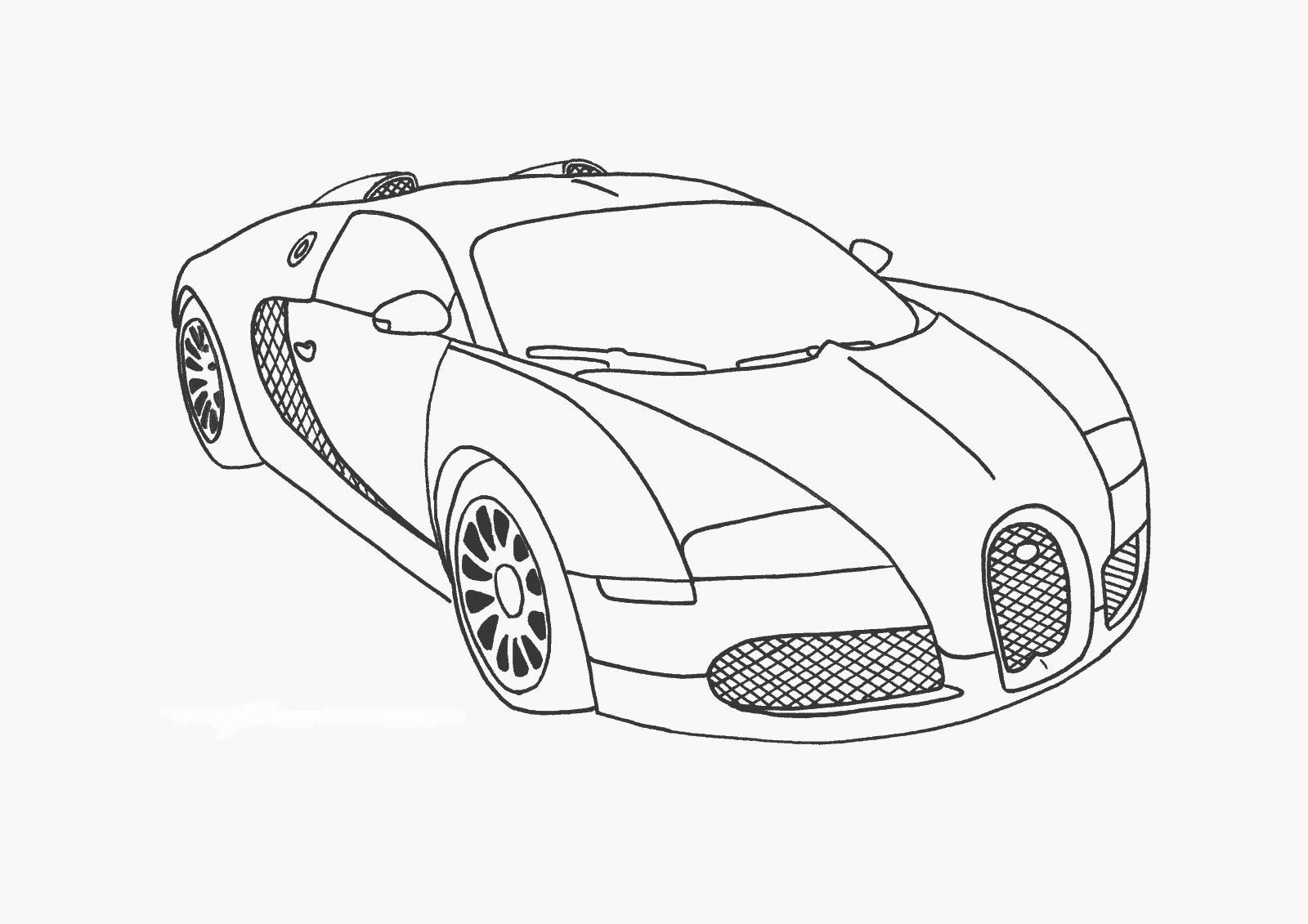 Coloriage Bugatti Veyron