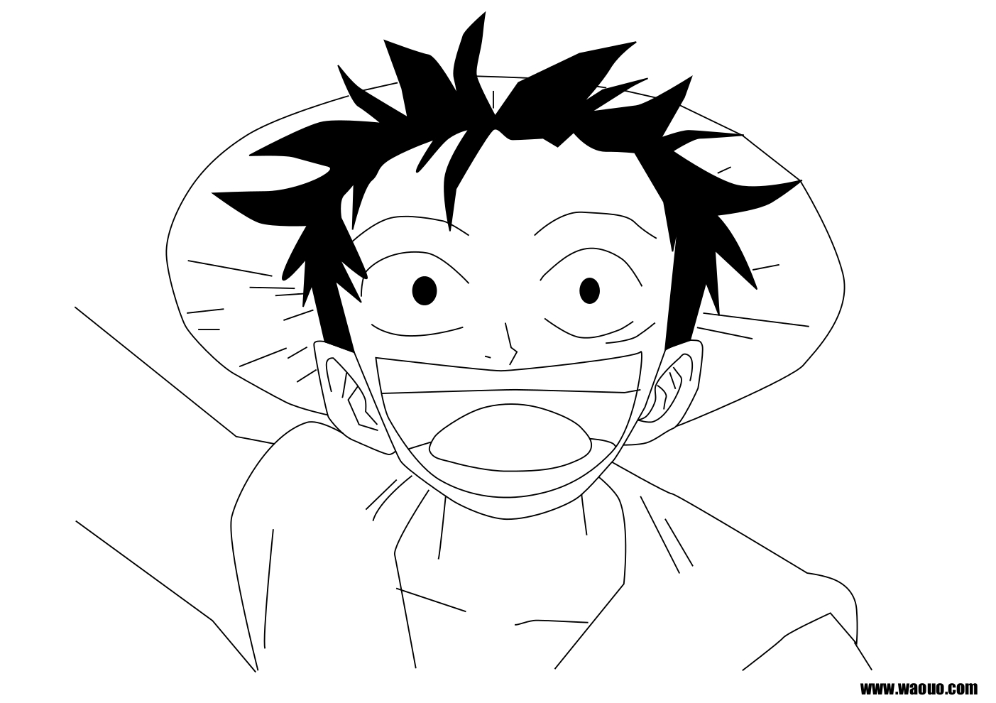 Coloriage Luffy