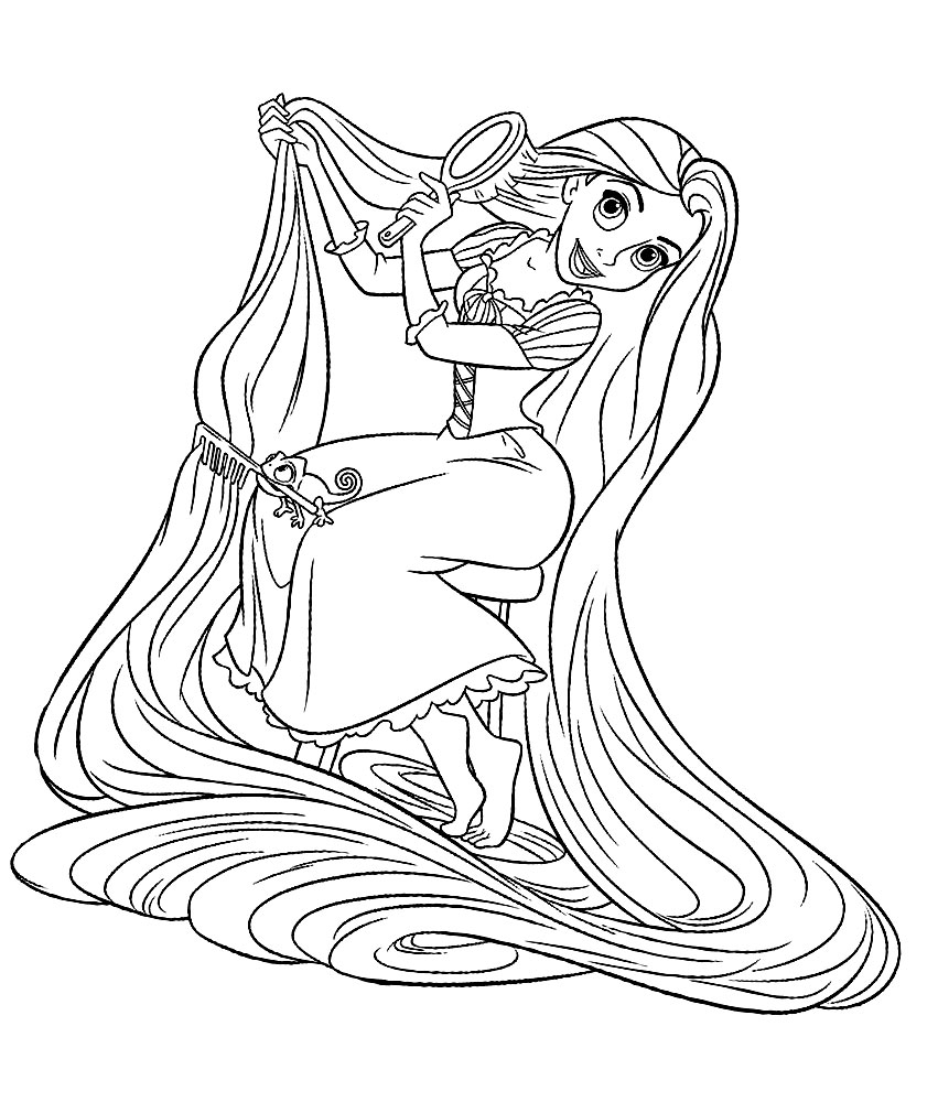 Coloriage Raiponce Disney