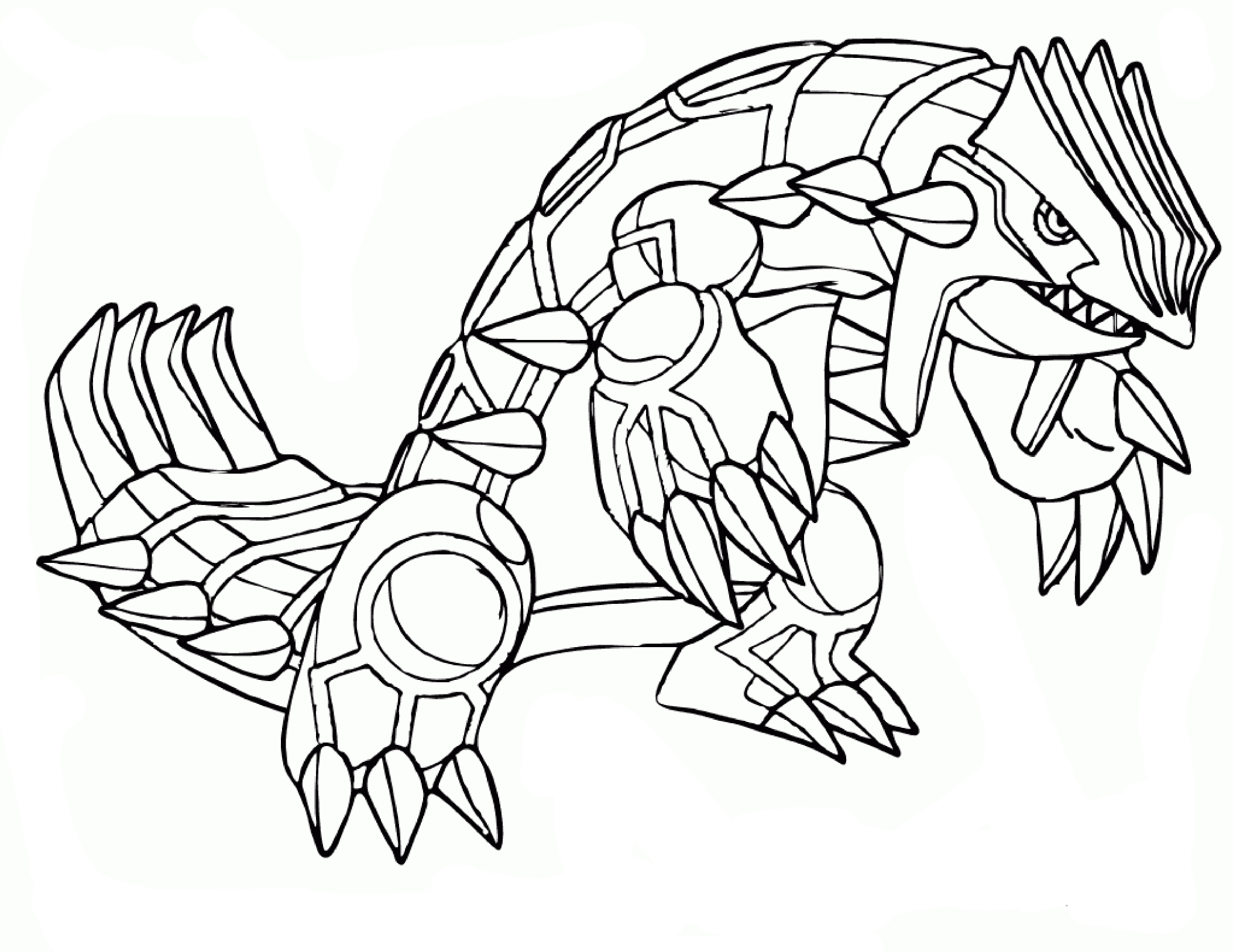 Coloriage Pokemon Groudon
