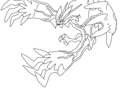 Coloriage pokemon Yveltal