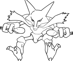 Coloriage Alakazam