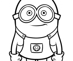 Coloriage Minion Kevin