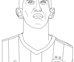 Coloriage Angel Di Maria